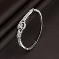 Silver Color American Diamond Bracelet Classic Minimal Modern Jewelry Collection Design - Silver