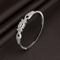 Silver Color American Diamond Bracelet Trendy Lightweight Daily Wear Jewelry Design - Silver