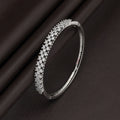 Silver Color American Diamond Bracelet Trendy Stylish Modern Jewelry Collection Design - Silver