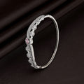 Pink Color American Diamond Bracelet Soft Elegant Daily Wear Jewelry Design - Pink