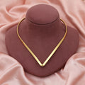 Gold Color Fashion Hansli Necklace Classic Ethnic Bridal Style Bold Choker Jewelry Piece - Gold