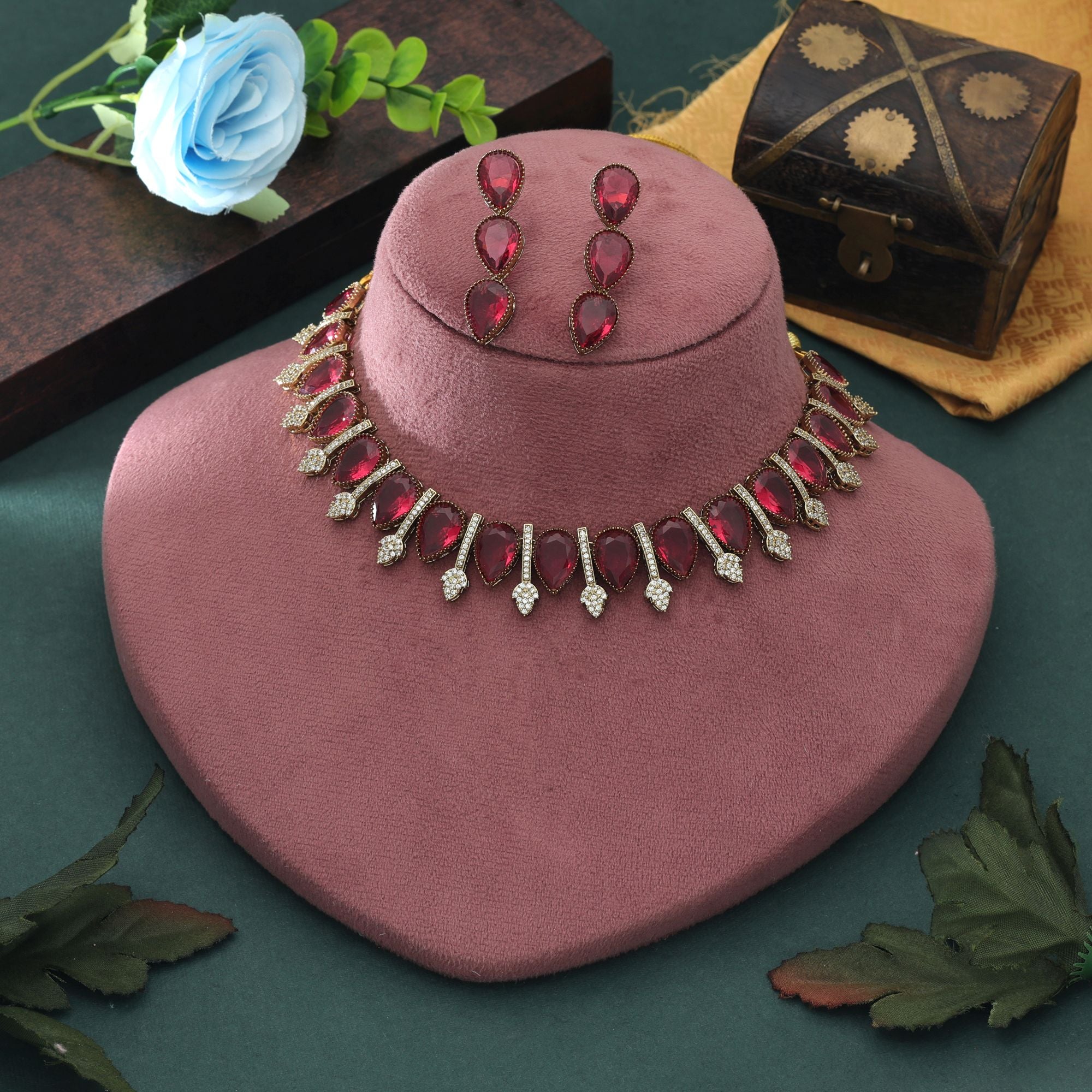 American Diamond Necklace Set Elegant Daily Wear Stylish Jewelry Collection