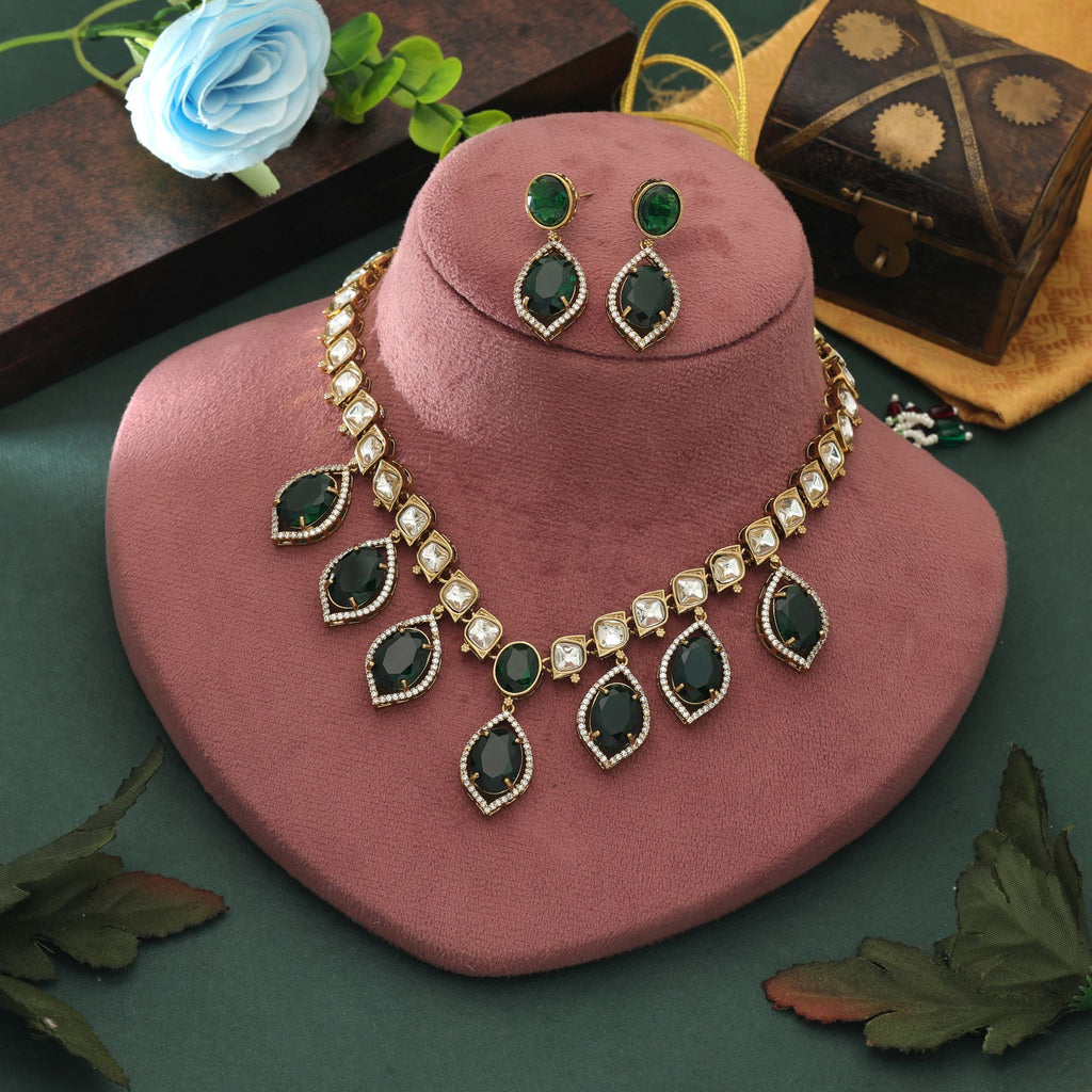 American Diamond Necklace Set Elegant Daily Wear Stylish Jewelry Collection