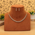 American Diamond Necklace Set Royal Bridal Traditional Statement Jewelry Design