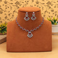 American Diamond Necklace Set Elegant Traditional Daily Wear Jewelry Collection