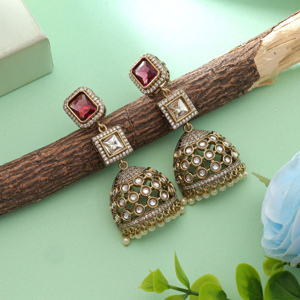 American Diamond Earrings Elegant Minimal Daily Wear Jewelry