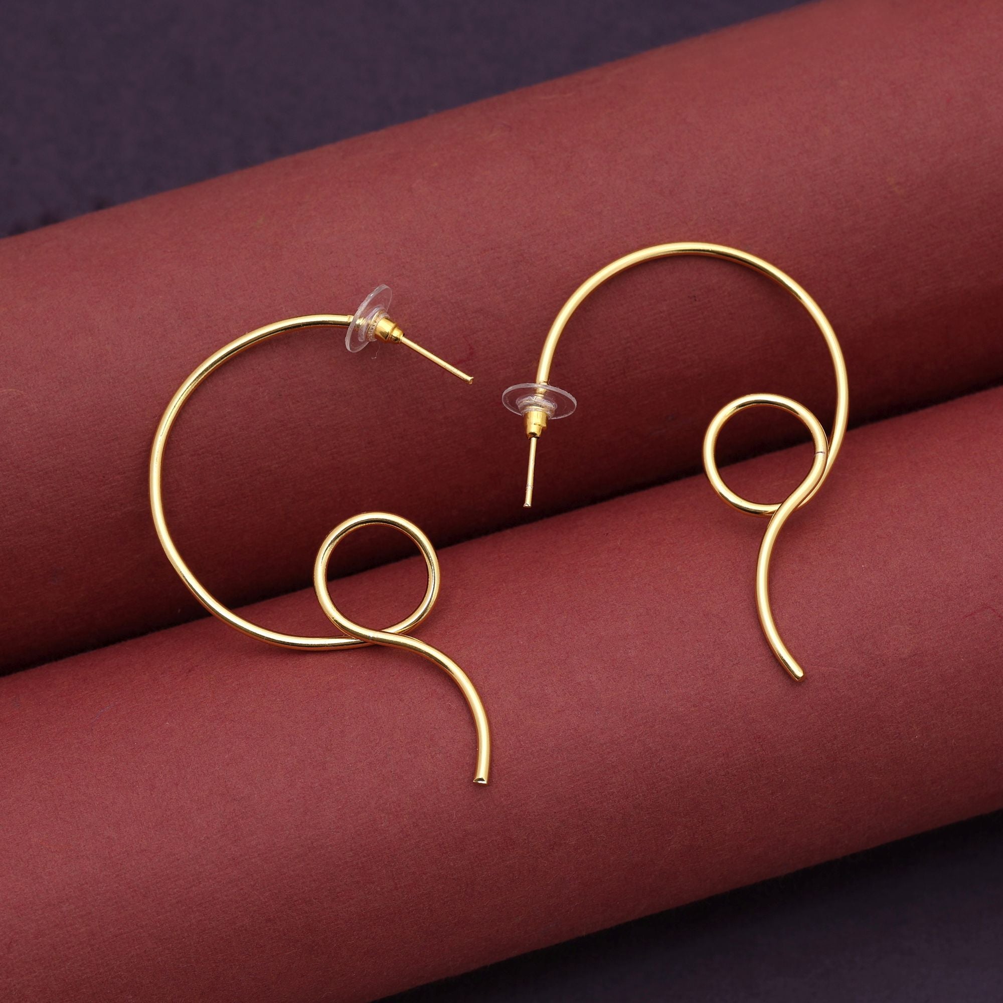 Gold Color Amrapali Earrings Offering Vintage Appeal With Traditional Elegance - Gold