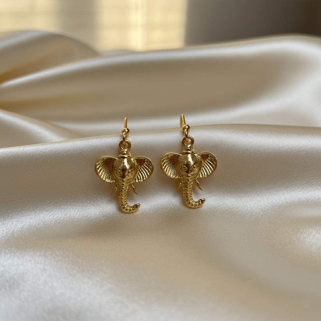 Gold Color Royal Amrapali Earrings Classic Traditional Indian Statement Jewelry