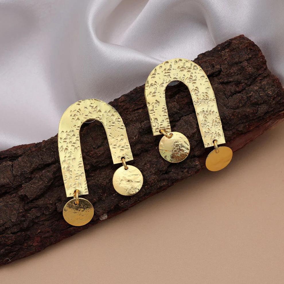 Premium Gold Color Amrapali Earrings For Women Festive Traditional Fashion Styling Collection