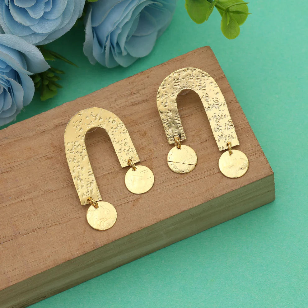 Premium Gold Color Amrapali Earrings For Women Festive Traditional Fashion Styling Collection