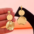 Gorgeous Gold Color Anti Tarnish Earrings Designed with Premium Artistic Work for Party Occasions - Gold