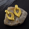 Stylish Gold Color Anti Tarnish Earrings Crafted for Brides, Festivals, and Indian Cultural Functions