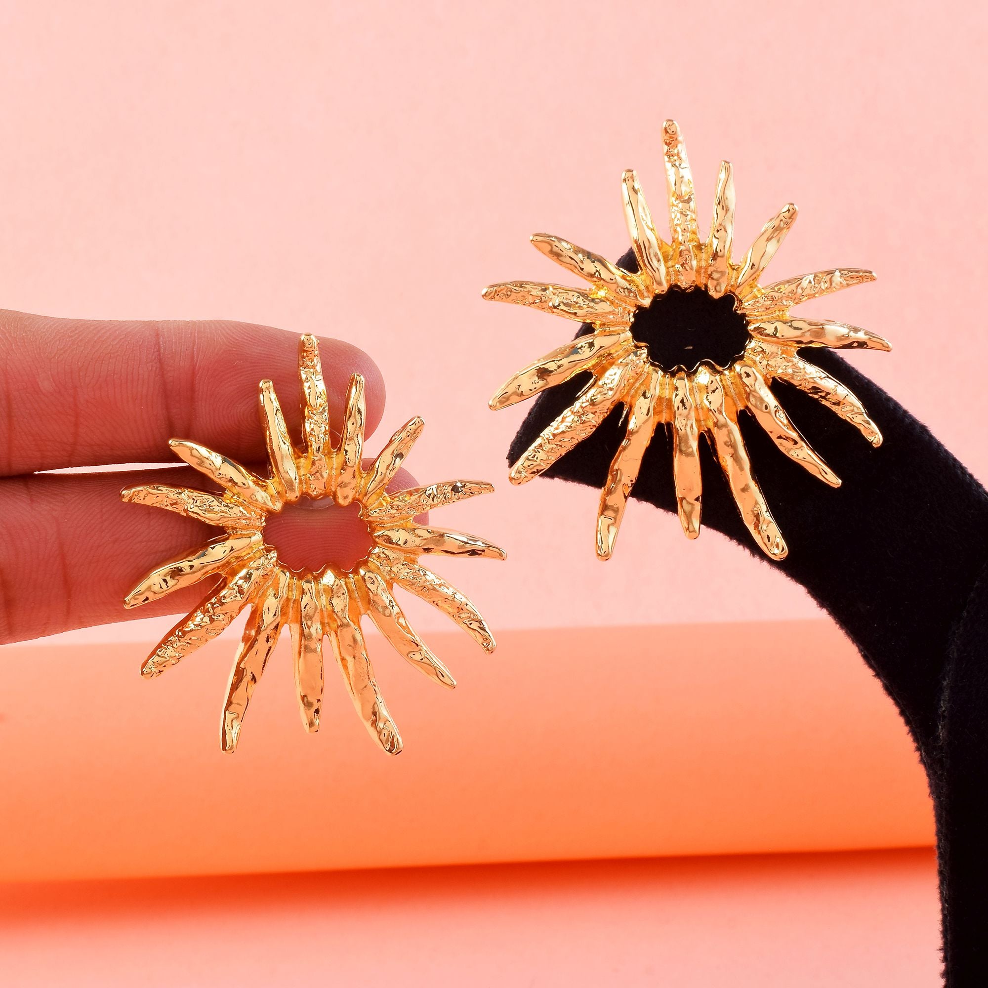 Exclusive Gold Color Anti Tarnish Earrings Designed for Womenâ€™s Party, Bridal, and Festival Jewelry