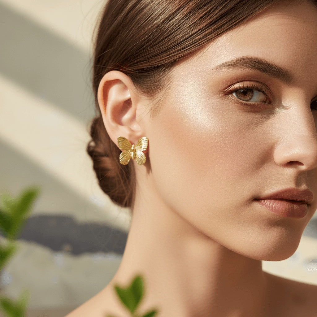 Gold Color Anti Tarnish Earrings