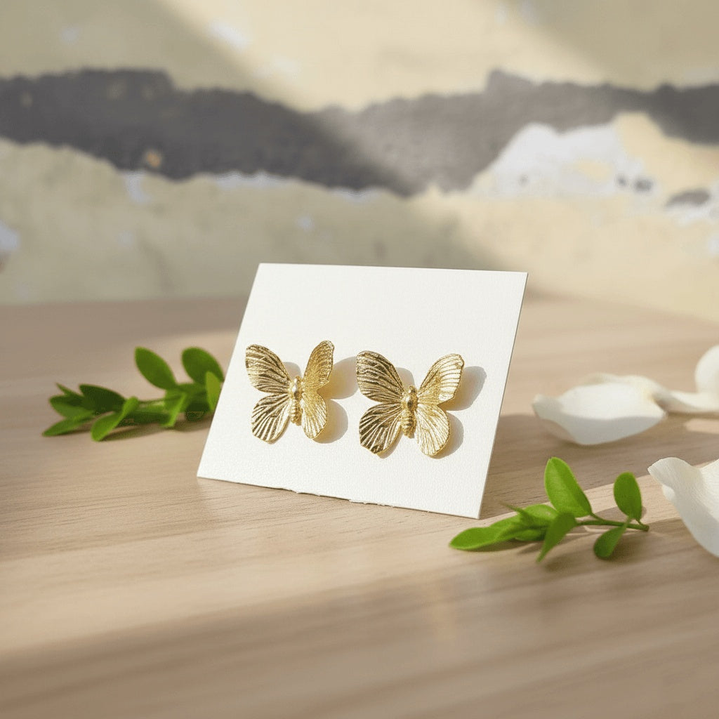 Gold Color Anti Tarnish Earrings
