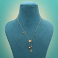 Gold Color Stainless Steel Anti Tarnish Necklace Crafted For Elegant Daily And Party Wear