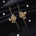 Green Color Oxidised Ear Cuff Classic Traditional Jewelry - Green