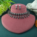 Eclectic Multi Color Oxidised Necklace Set To Brighten Ethnic Ensembles - Multi