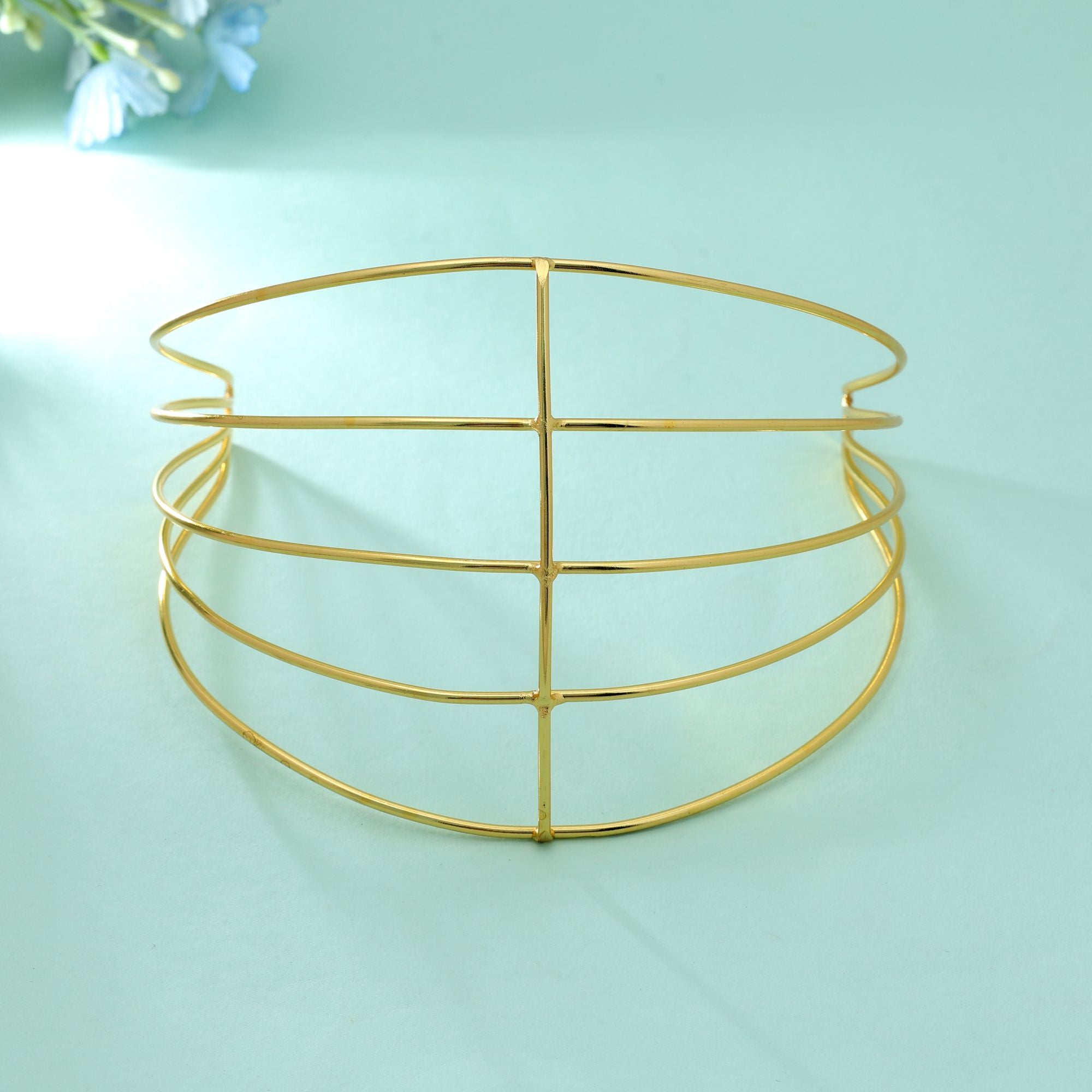 Gold Color Hair Crown Royal Bridal Tiara Style Elegant Wedding Hair Accessory - Gold
