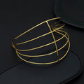 Gold Color Hair Crown Royal Bridal Tiara Style Elegant Wedding Hair Accessory - Gold