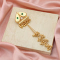 Green Color Hair Pin Elegant Festive Hair Jewelry Traditional Style Accessory - Green
