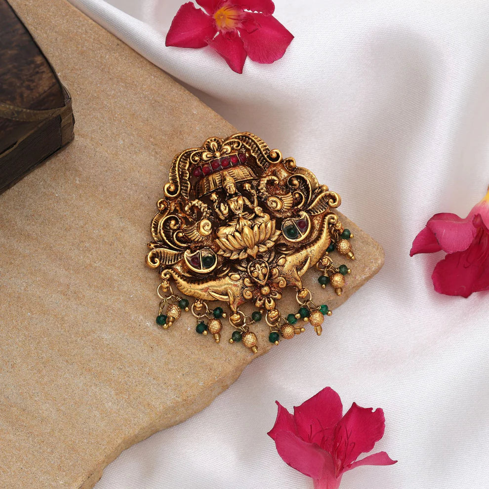 Designer Temple Hair Barrette Traditional Festive Jewelry Piece