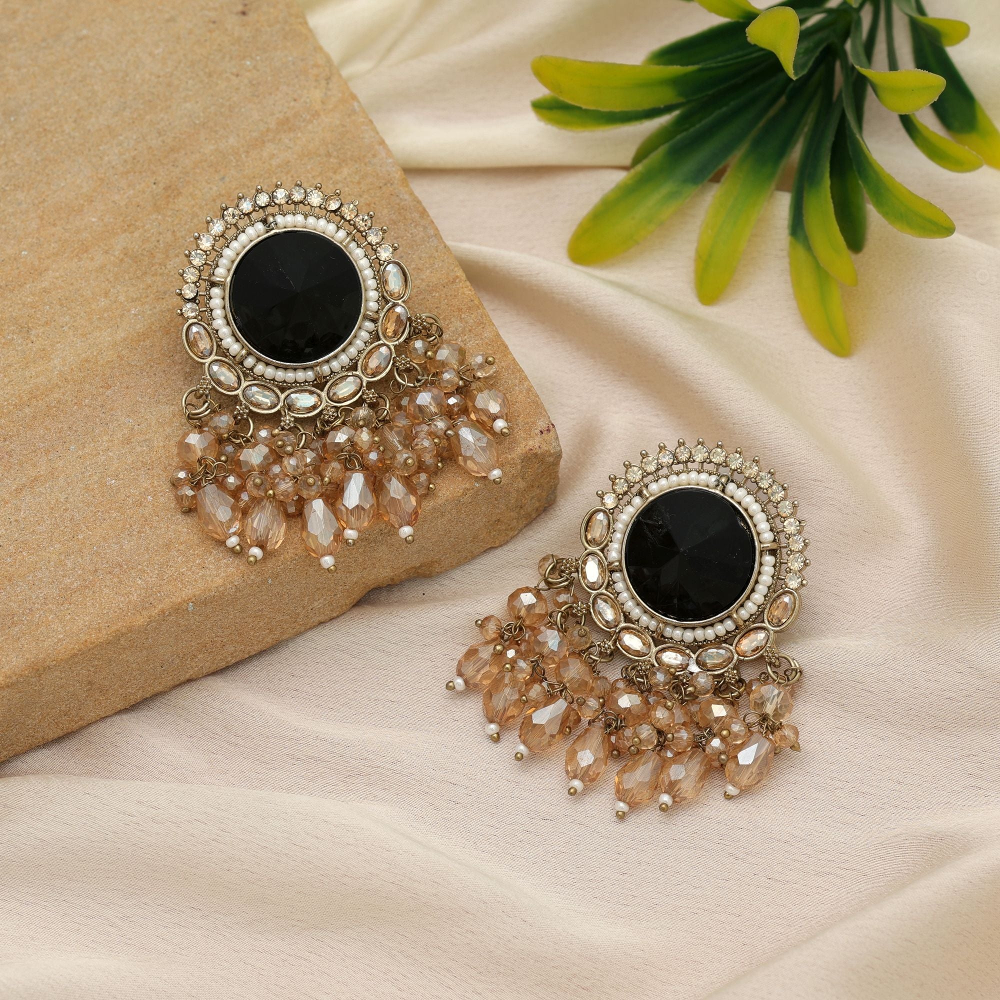 Artistic Kundan Earrings For Grand Celebration Wear