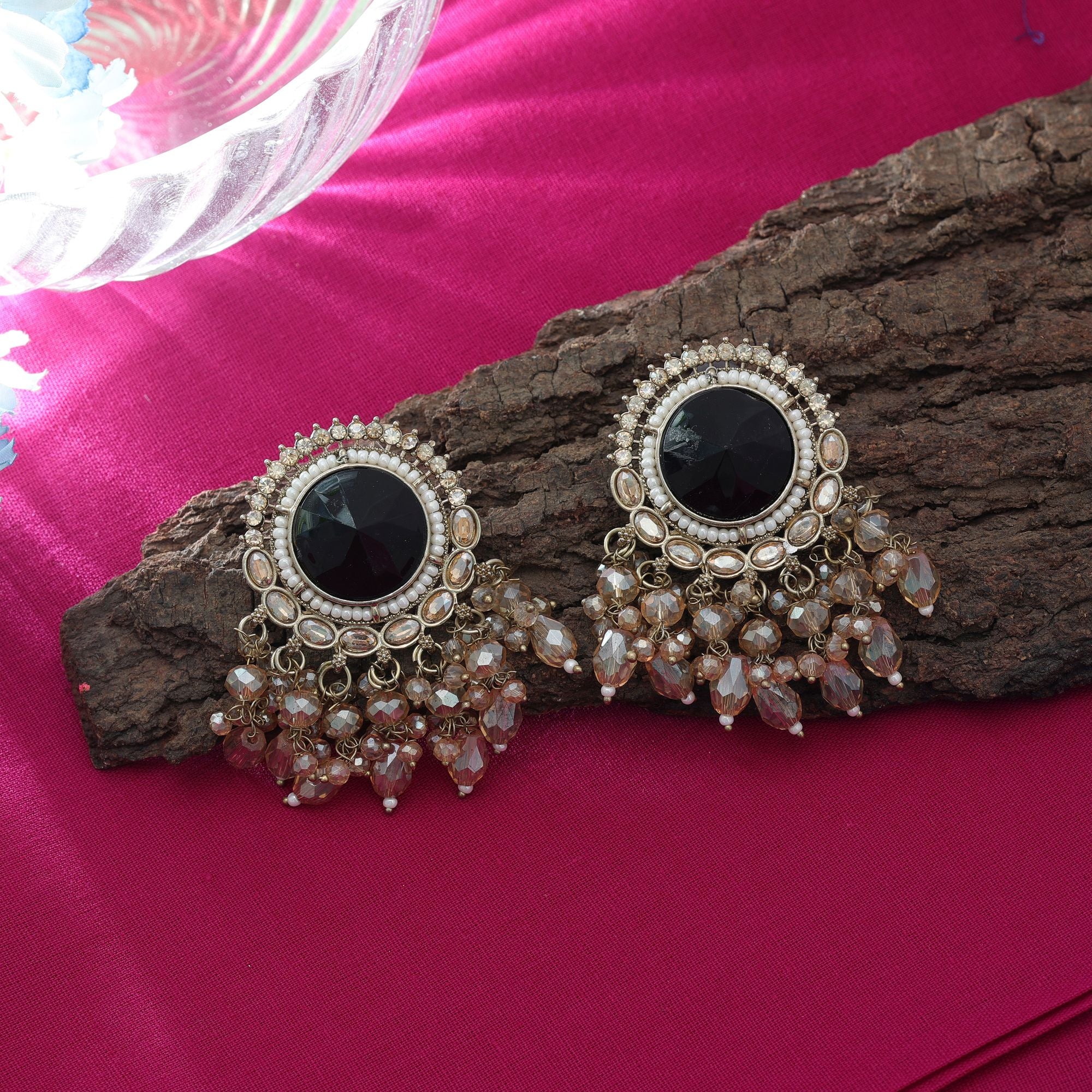 Artistic Kundan Earrings For Grand Celebration Wear