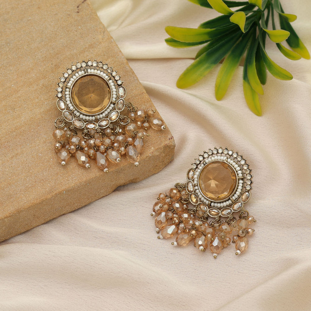 Artistic Kundan Earrings For Grand Celebration Wear