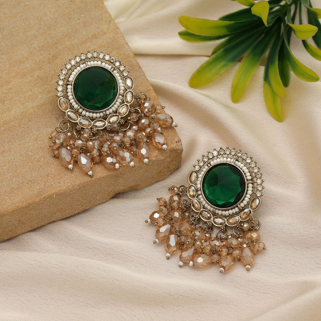 Artistic Kundan Earrings For Grand Celebration Wear