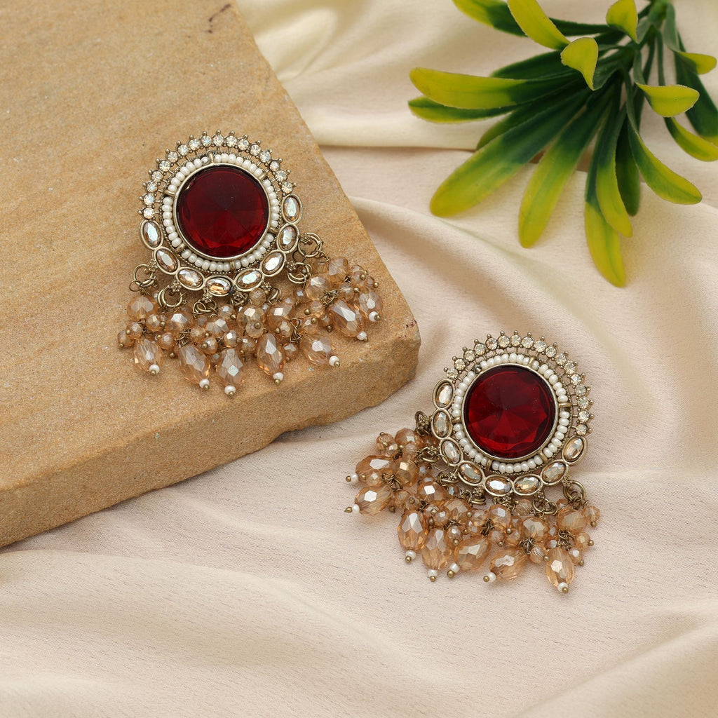 Artistic Kundan Earrings For Grand Celebration Wear