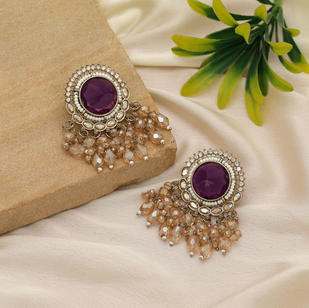 Artistic Kundan Earrings For Grand Celebration Wear