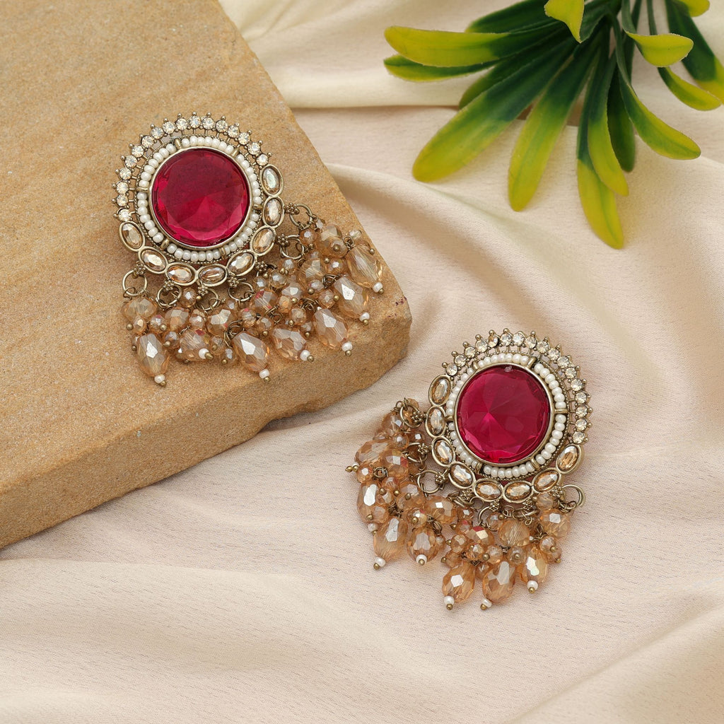 Artistic Kundan Earrings For Grand Celebration Wear