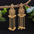 Gorgeous Long Kasmiri Earrings With Traditional Ethnic Fashion Jewelry Design