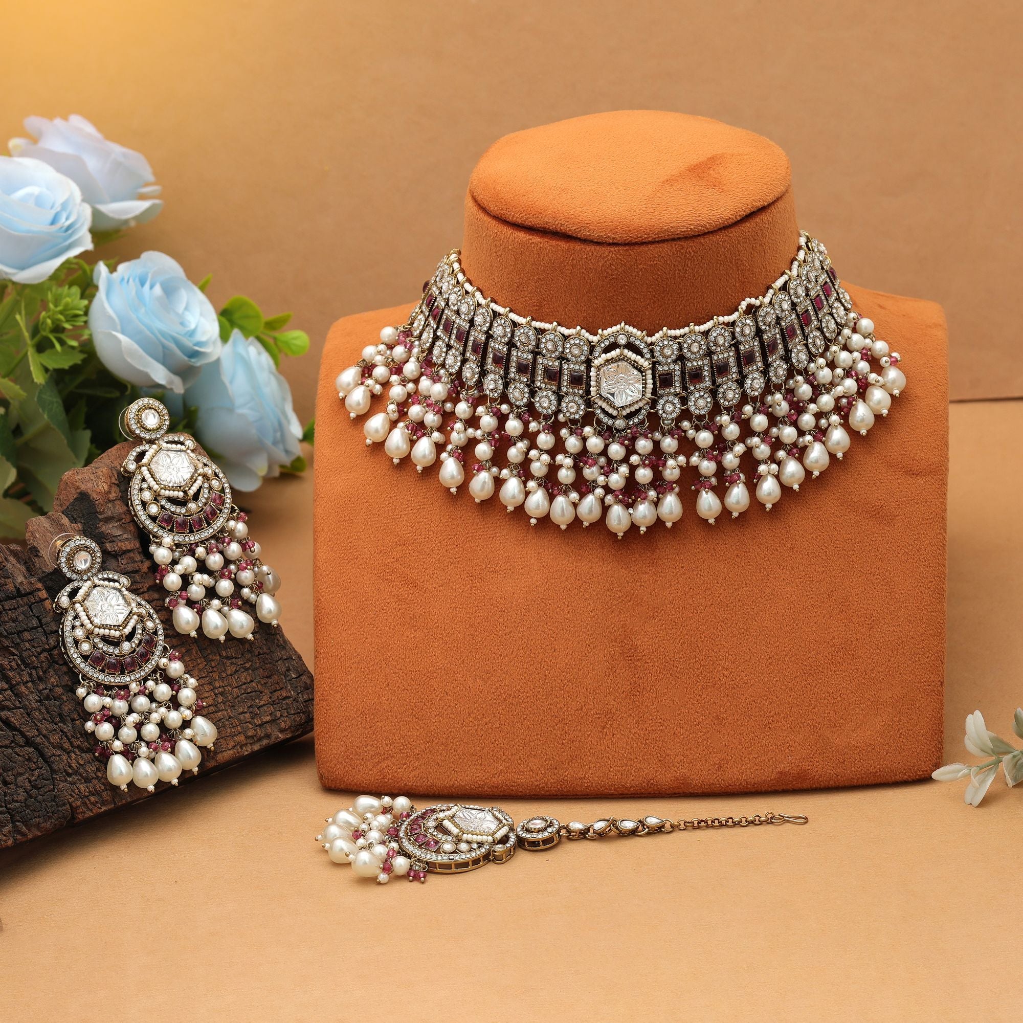 Bridal Choker Kundan Necklace Set Designer Look Collection