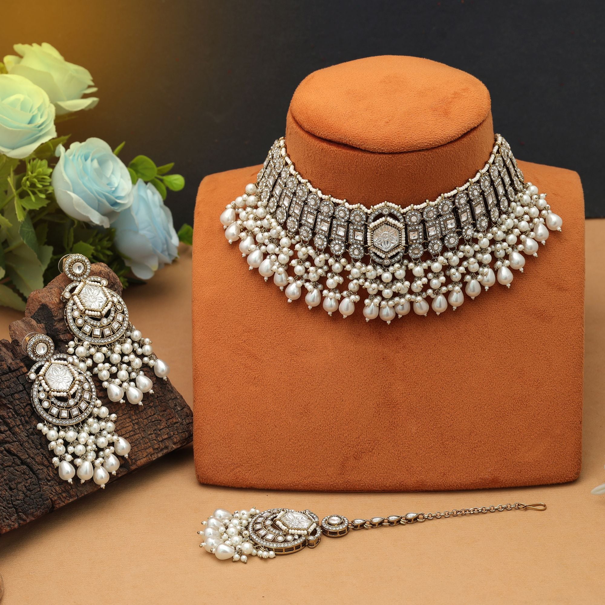 Bridal Choker Kundan Necklace Set Designer Look Collection