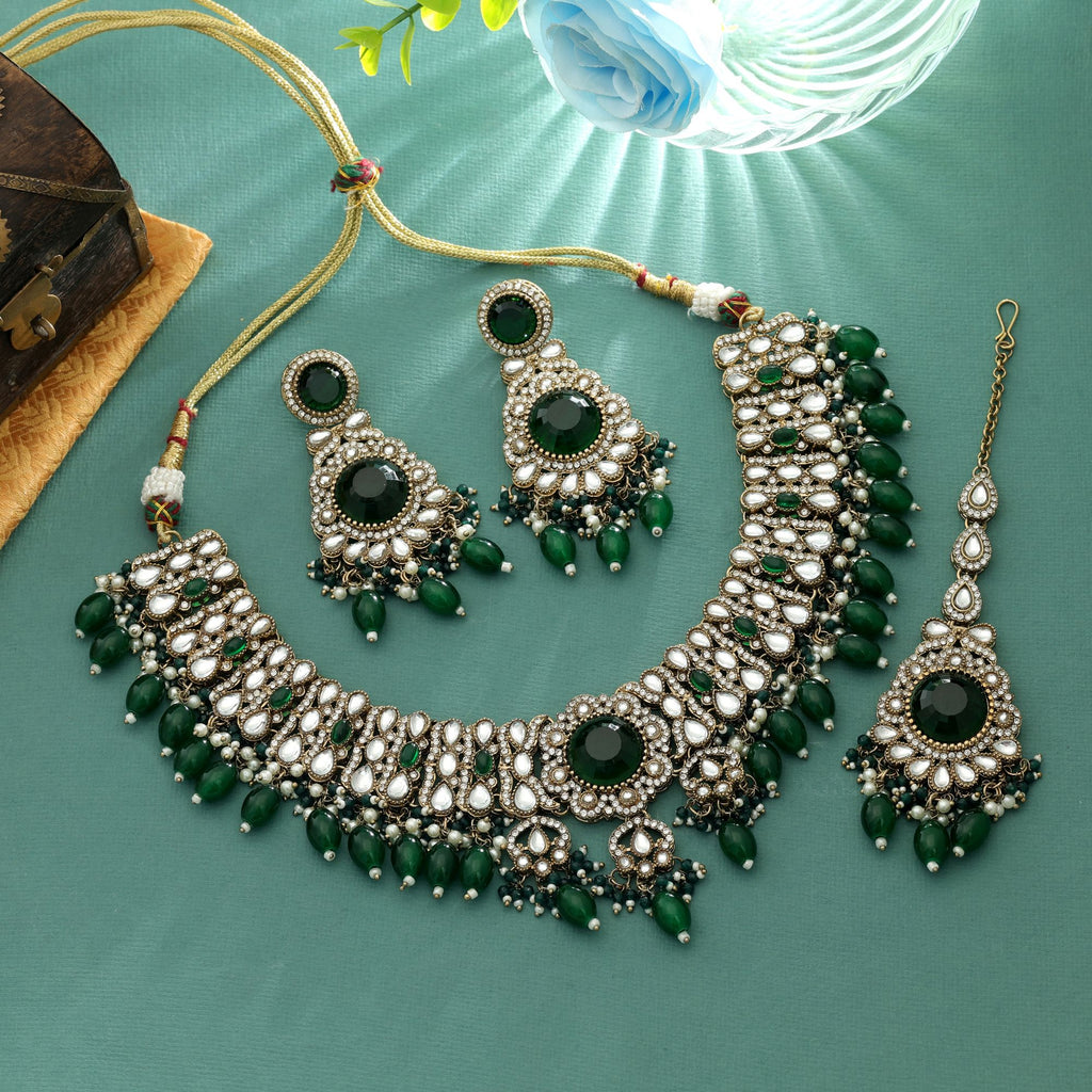 Fresh Kundan Necklace Set Premium Traditional Collection