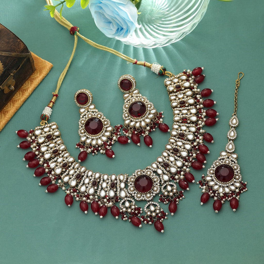 Fresh Kundan Necklace Set Premium Traditional Collection