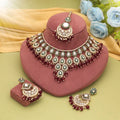Attractive Kundan Necklace Set With Elegant Royal Ethnic Design