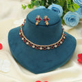 Rani Color Matte Gold Necklace Set Royal Ethnic Festive Statement Jewelry Collection - Rani