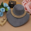 Classic Gold Color Matte Gold Necklace Set Elegant Daily Collection