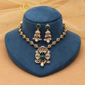 Kundan Necklace Set with Premium Gold Look