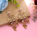 Rani Color Classic Royal Matte Gold Earrings - Rani