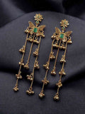 Elegant Butterfly Kashmiri Jhumka Earrings with Stunning Traditional Jewelry- Pista Green