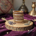 Pink Color 1 Set Of Thread Bangle Designed With Soft Hues For Graceful Looks - 2.6