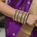 Purple Color 1 Set Of Thread Bangle Inspired By Vibrant Ethnic Fashion Trends -  2.6