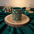Green Color 1 Set Of Thread Bangle Highlighting Classic Indian Color Aesthetics - 2.8