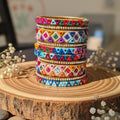 Multi Color 1 Set Of Thread Bangle Crafted For Bright Traditional Styling Needs - Maroon / 2.6