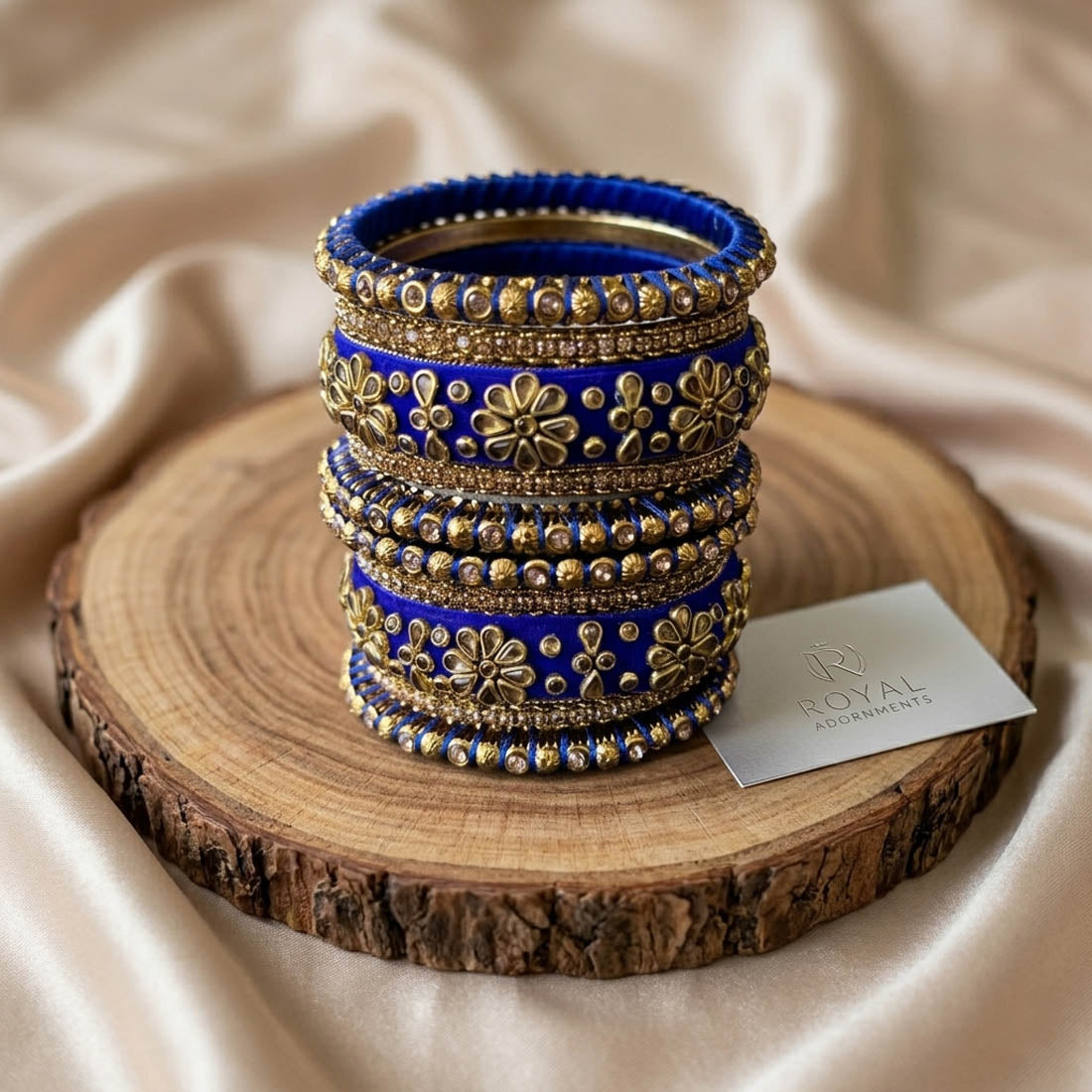 Blue Color 1 Set Of Bangle Elegant Stylish Daily Wear Modern Jewelry Collection - Blue / 2.10
