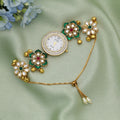 Rani & Green Color Kundan Watch For Girls & Women Stylish Ethnic Designer Timepiece - Rani & Green